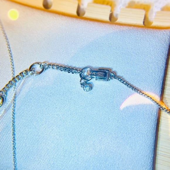 Givenchy Elegant Silver Pendant Necklace NWOT - Picture 4 of 11